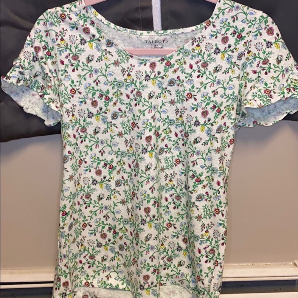 Talbots floral shirt